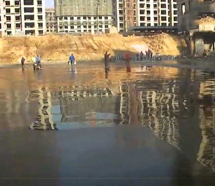 濱城區政府創業花園車庫底板防水